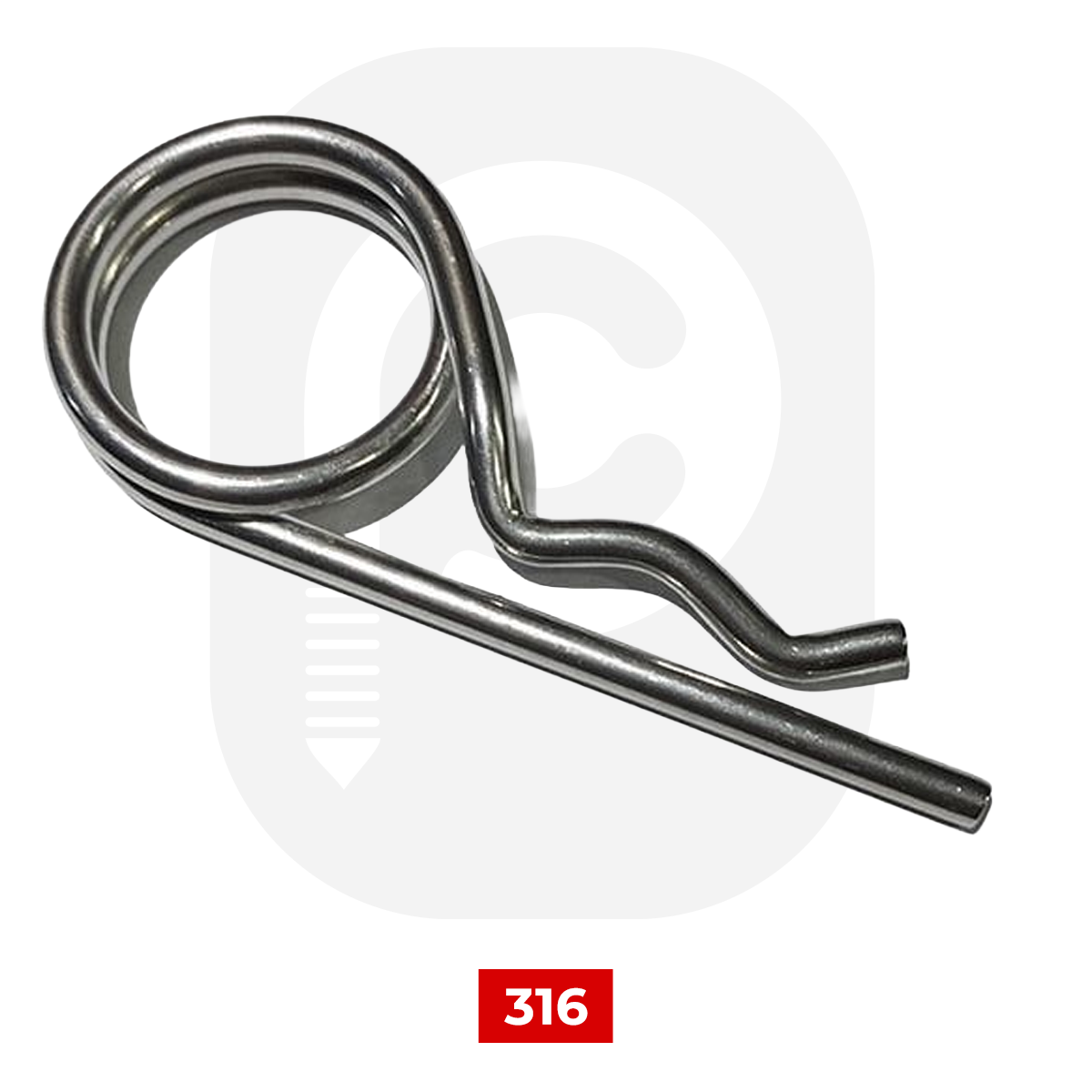 Paslanmaz R Çatal Pim Çeşitleri, DIN11024