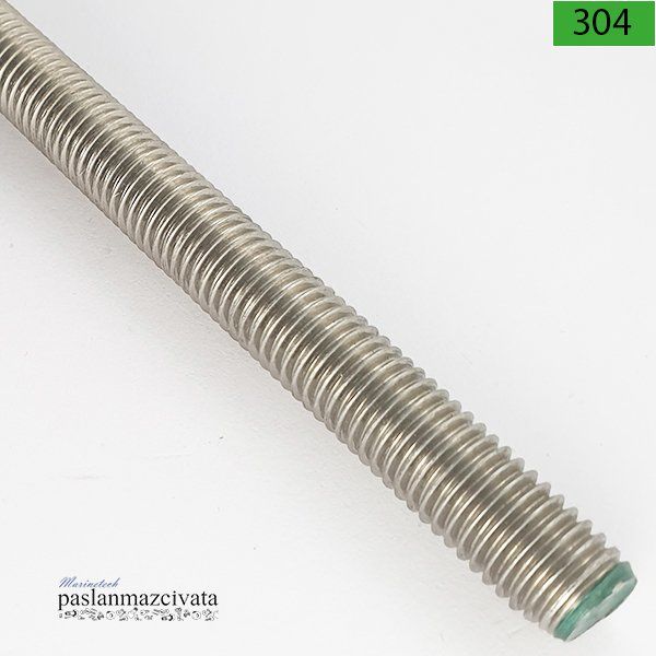 M16 Paslanmaz Gijon Saplama (DIN 976) A2 AISI 304 KALİTE