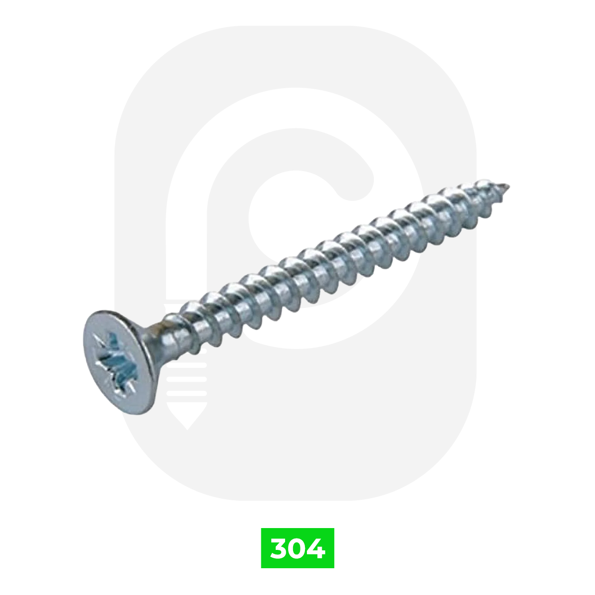 4 – 10 mm Paslanmaz Ahşap Vidası Torx Havşa Baş A2 (DIN 9130)