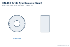 Paslanmaz Tırtıllı Ayar Somunu Uzun A2 (DIN 466)