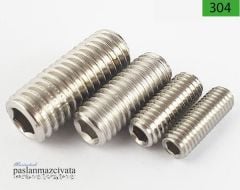 2,5mm Paslanmaz Setskur  DIN916 2,5x10