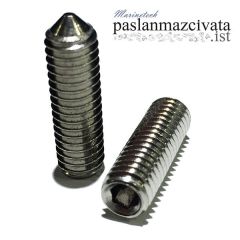 5 mm, Sivri Uçlu Setskur, DIN914 Çeşitleri 5x6