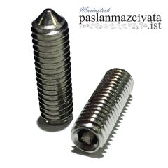 5 mm, Sivri Uçlu Setskur, DIN914 Çeşitleri 5x8