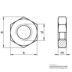 Paslanmaz Kontra Somun (DIN 439) M 12