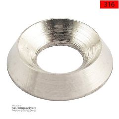 Paslanmaz Havşa Pul, 316 Kalite (DIN 9255) M 5