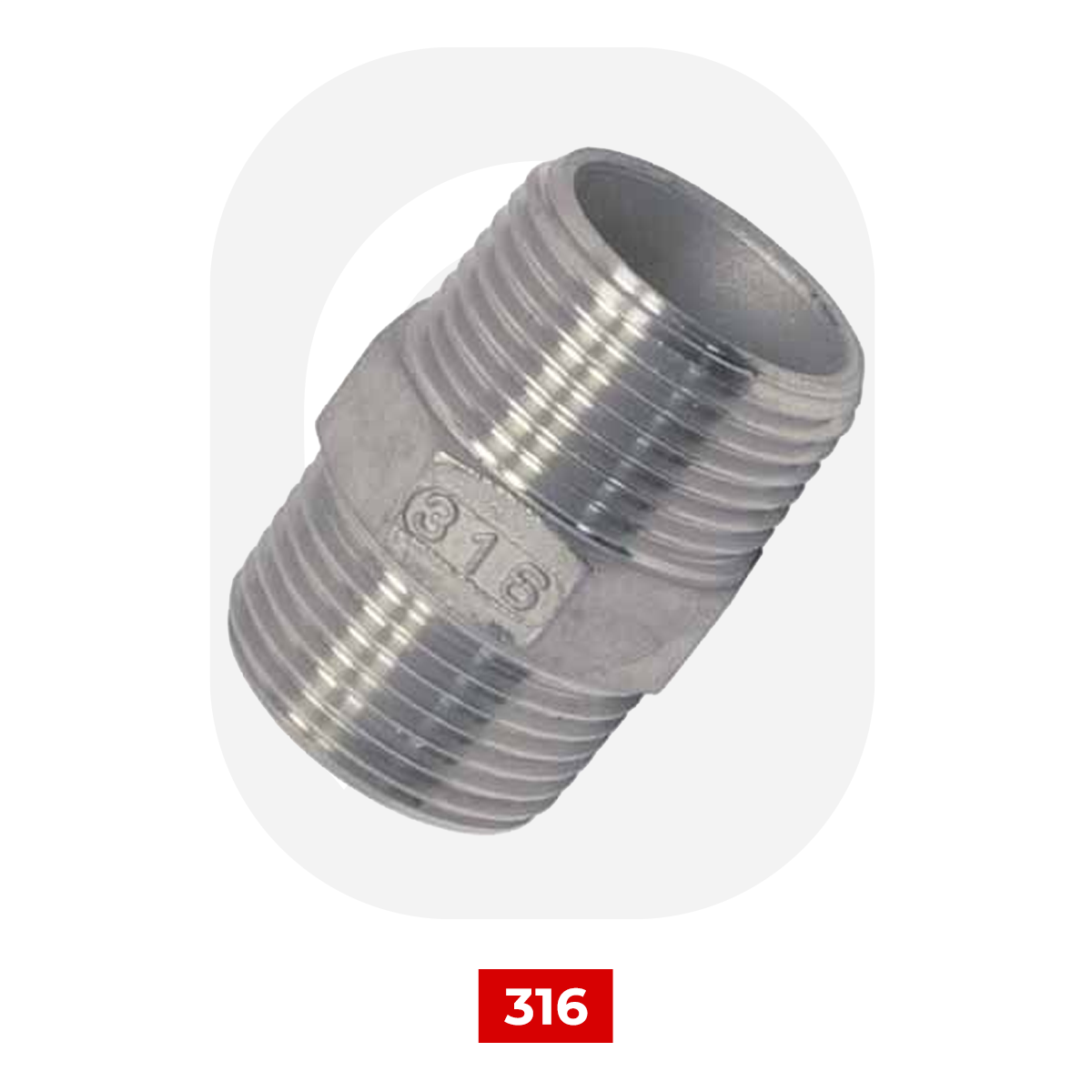 Nipel Paslanmaz 3/4''