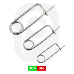 Paslanmaz Yaylı Emniyet Pim Çeşitleri