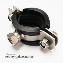 Paslanmaz Somunlu Lastikli Boru Kelepçesi 1 1.4 inç