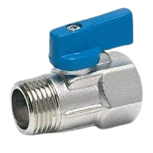 MİNİ KÜRESEL VANA 1/4'' KROME