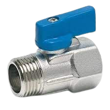 MİNİ KÜRESEL VANA 3/8'' KROME