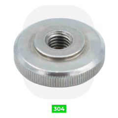 DIN 467 Paslanmaz Tırtıllı Kısa Tip Ayar Somunu