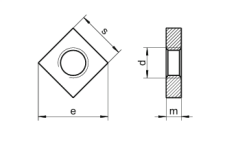DIN 562 İnce Kare Somun