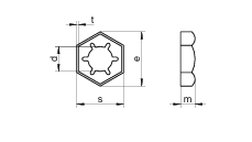 DIN 7967 Kendiliğinden Kilitlenen Kontra Somun